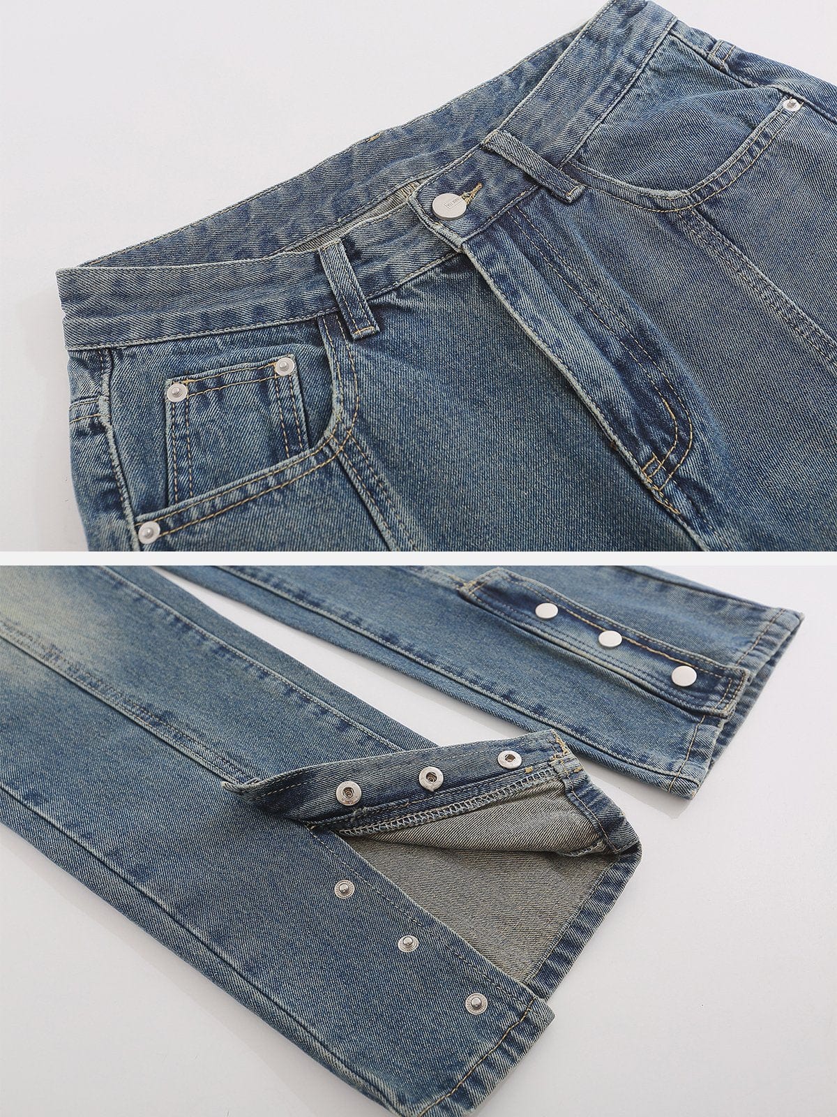 Button Foot Mouth Jeans