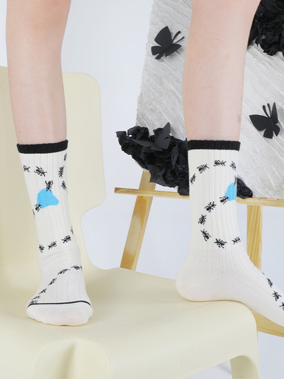 Animal Print Mid-Calf Socks