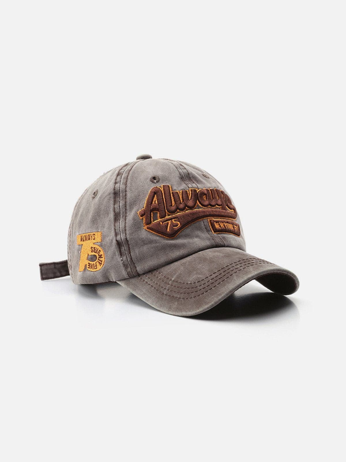 Aelfric Eden Washed Embroidered Letter Baseball Cap