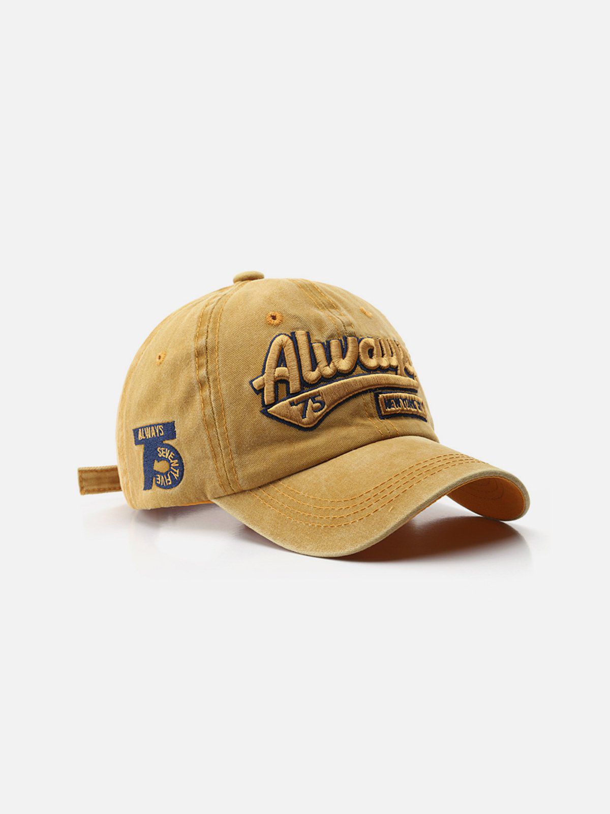 Aelfric Eden Washed Embroidered Letter Baseball Cap