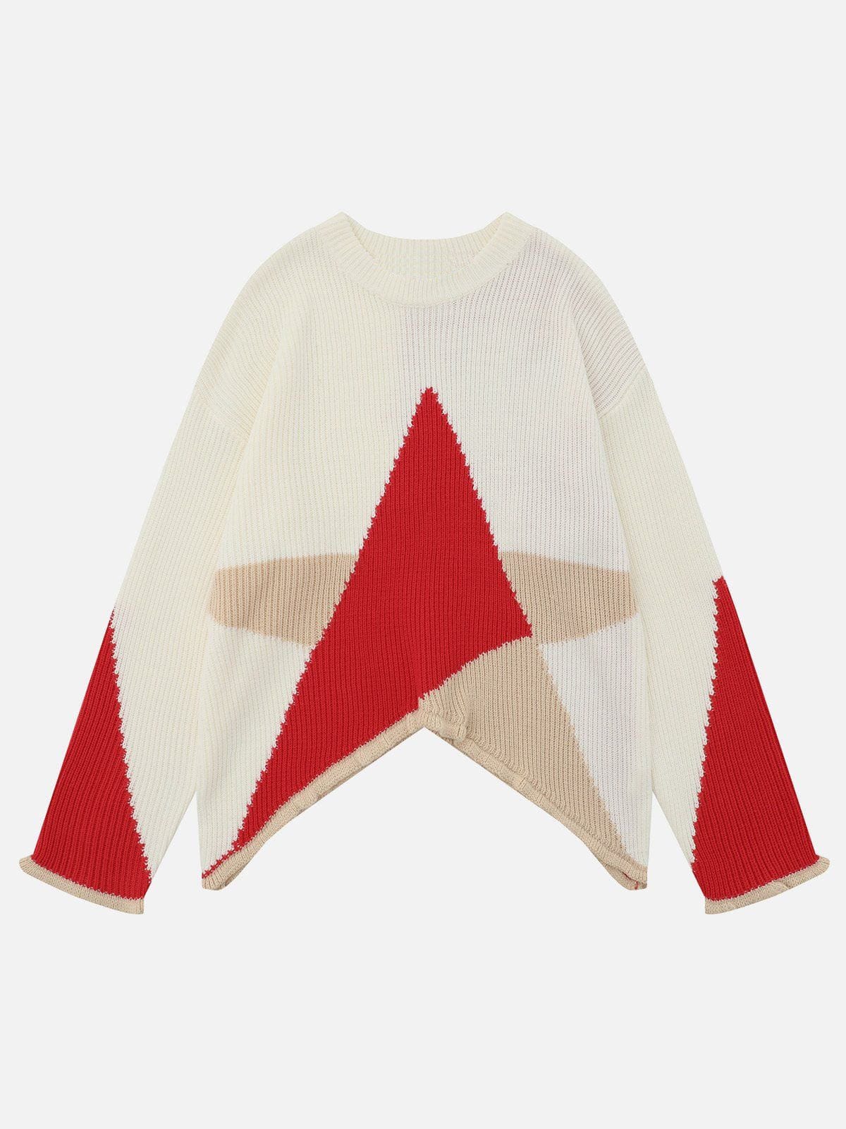 Star Hem Sweater