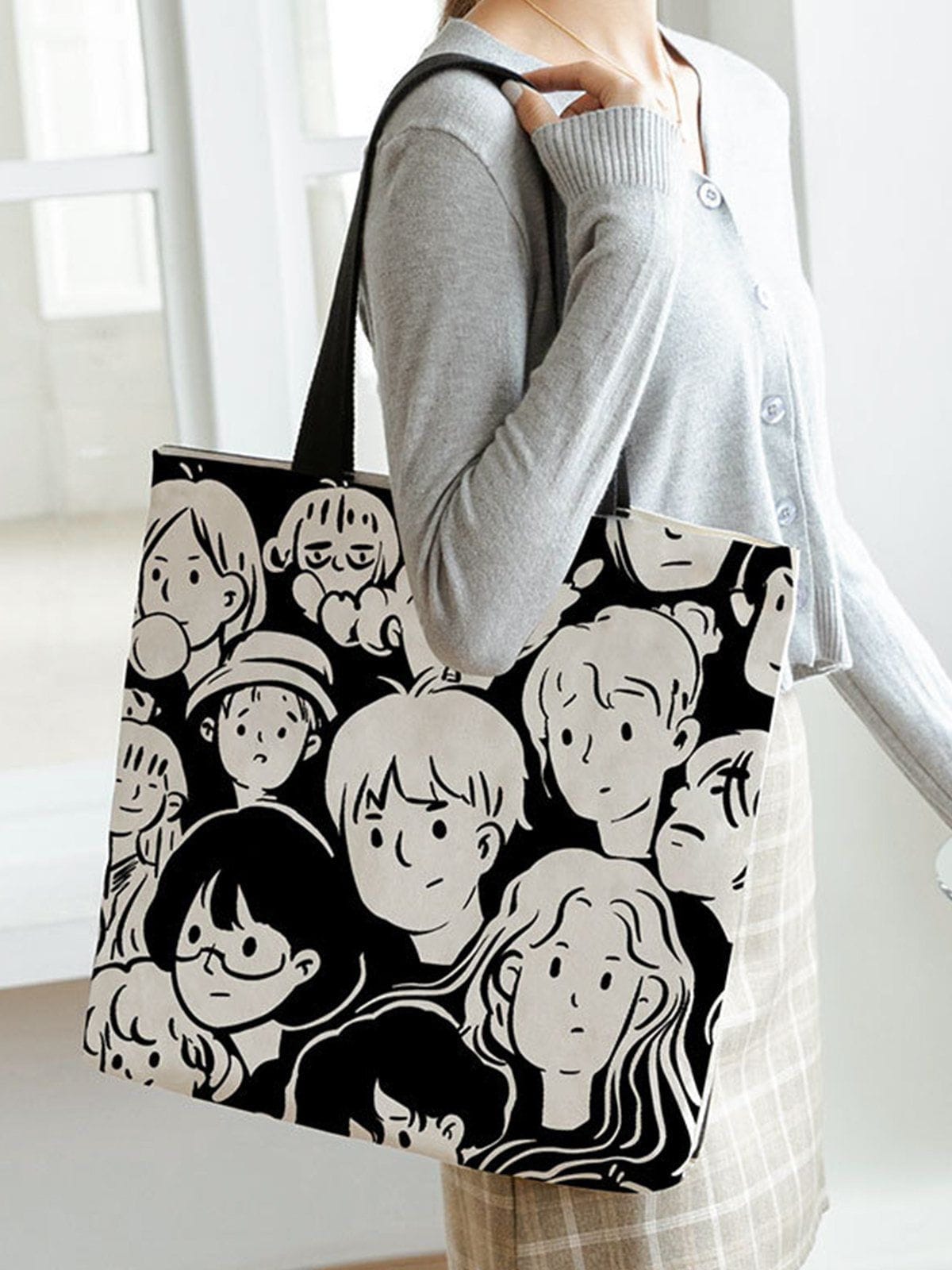 Cartoon Character Print Bag