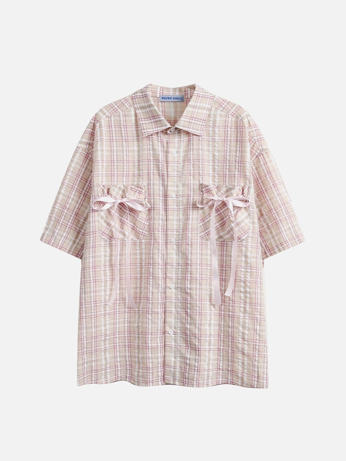 Aelfric Eden Bow Plaid Short Sleeve Shirt