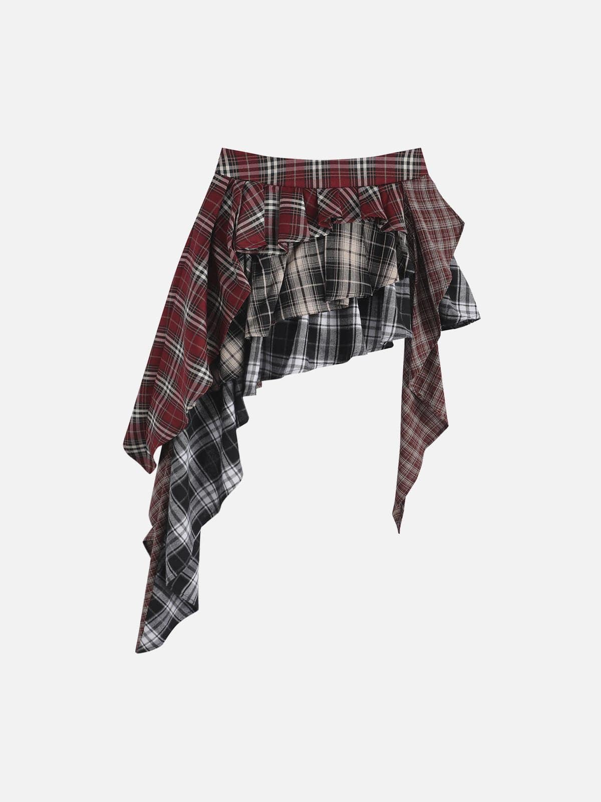 Aelfric Eden Multi Color Plaid Skirt