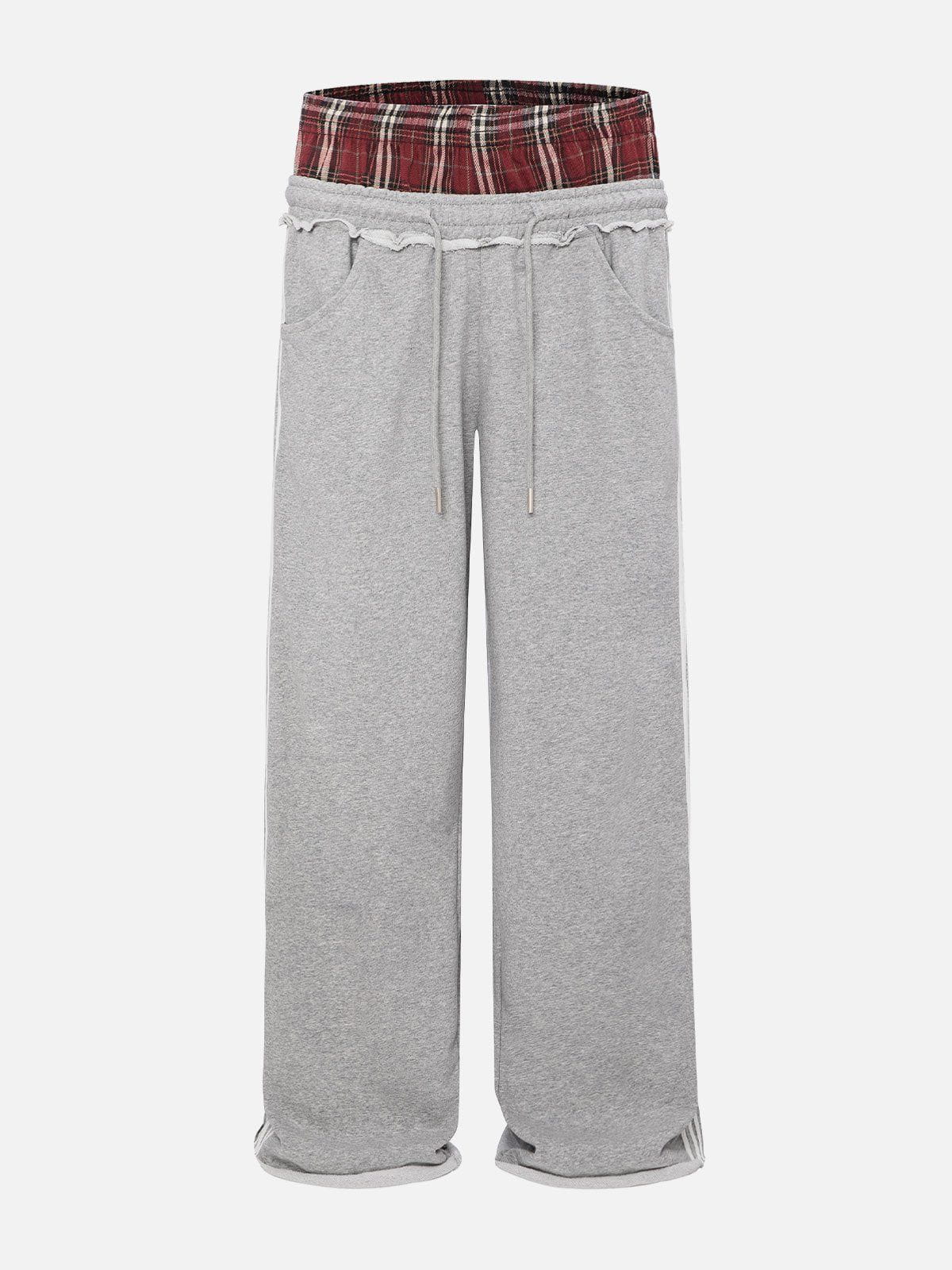 Aelfric Eden Plaid Patchwork Sweatpants