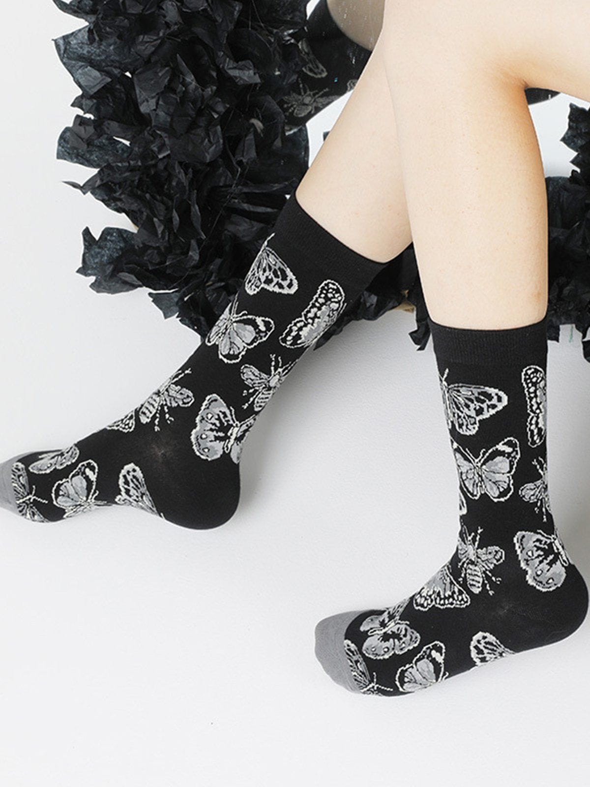 Animal Print Mid-Calf Socks