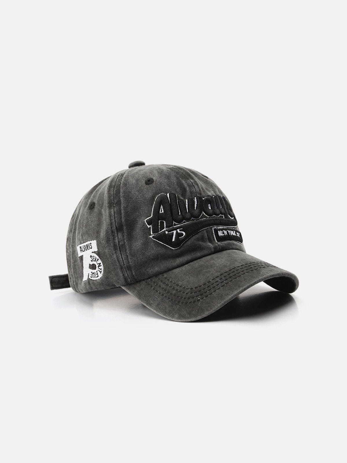 Aelfric Eden Washed Embroidered Letter Baseball Cap