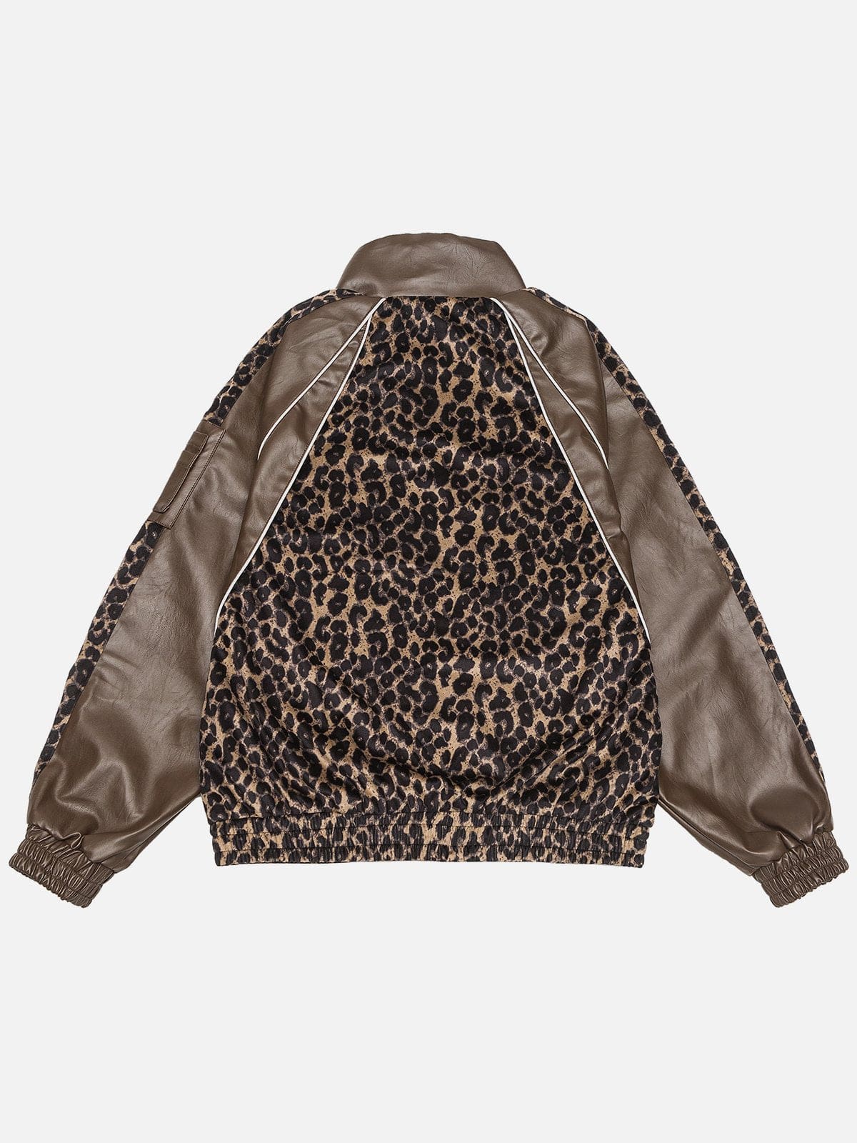 Aelfric Eden Leopard Print Faux Leather Jacket