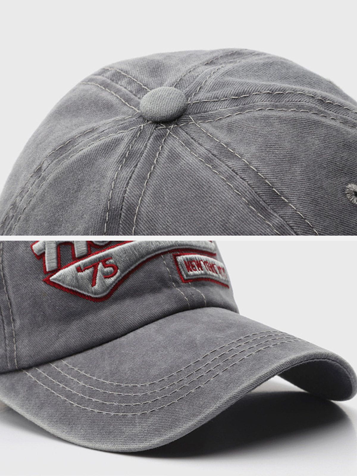 Aelfric Eden Washed Embroidered Letter Baseball Cap