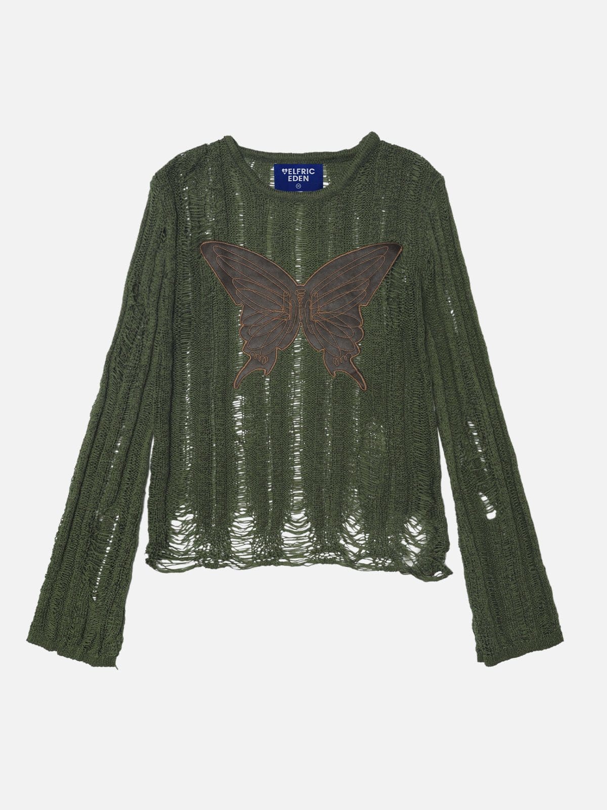 Aelfric Eden Embroidery Butterfly Cut-Out Sweater