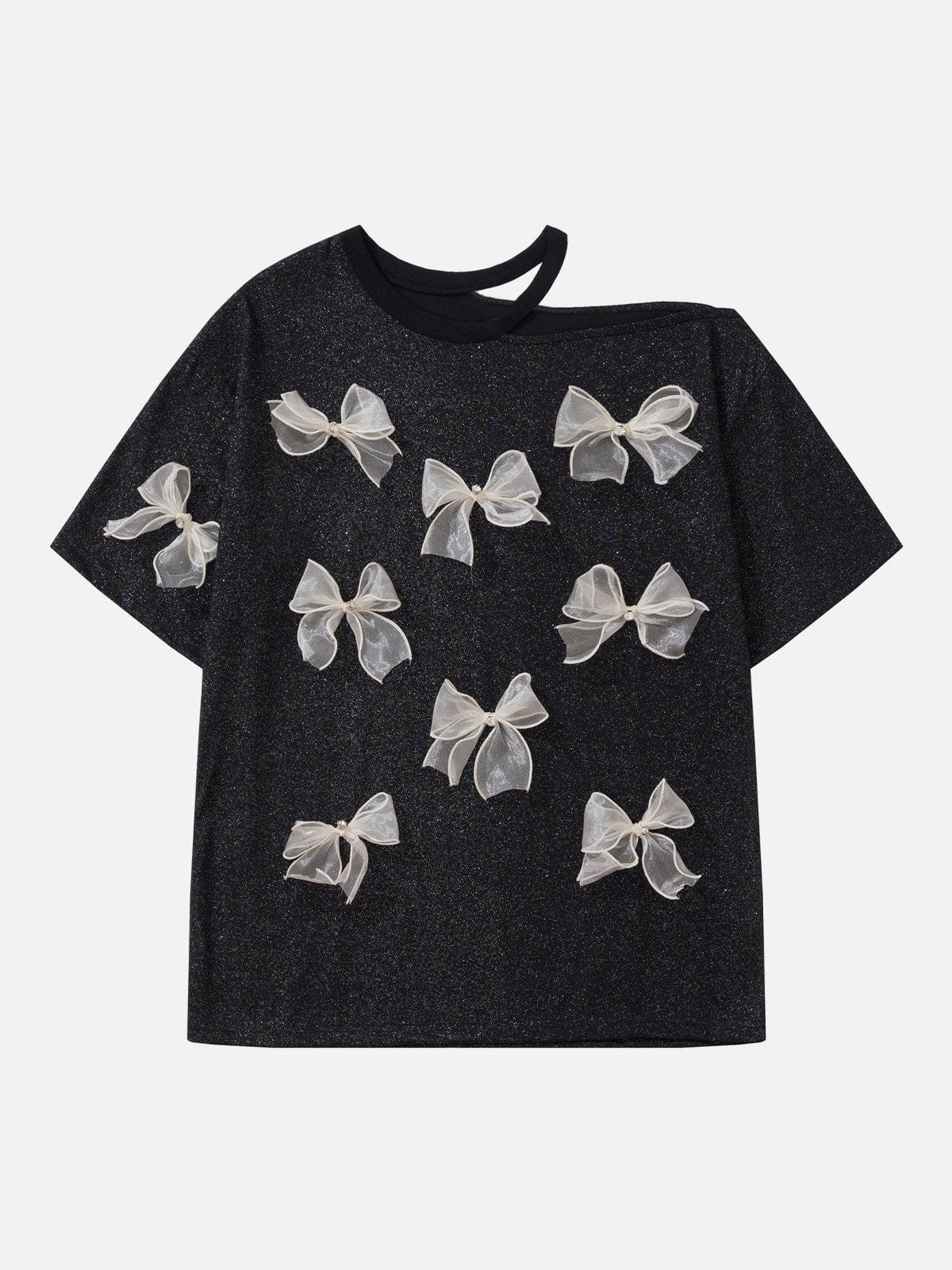 Aelfric Eden Rhinestone Application Bow Cut-Out Tee