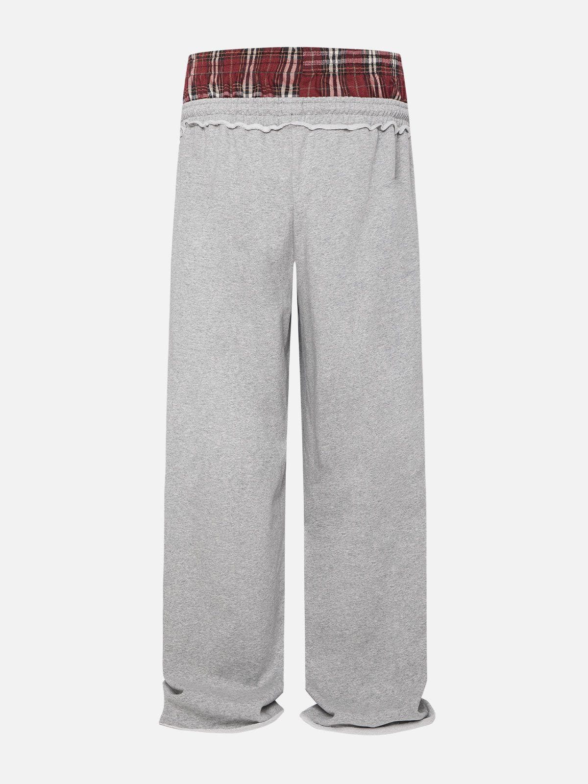 Aelfric Eden Plaid Patchwork Sweatpants