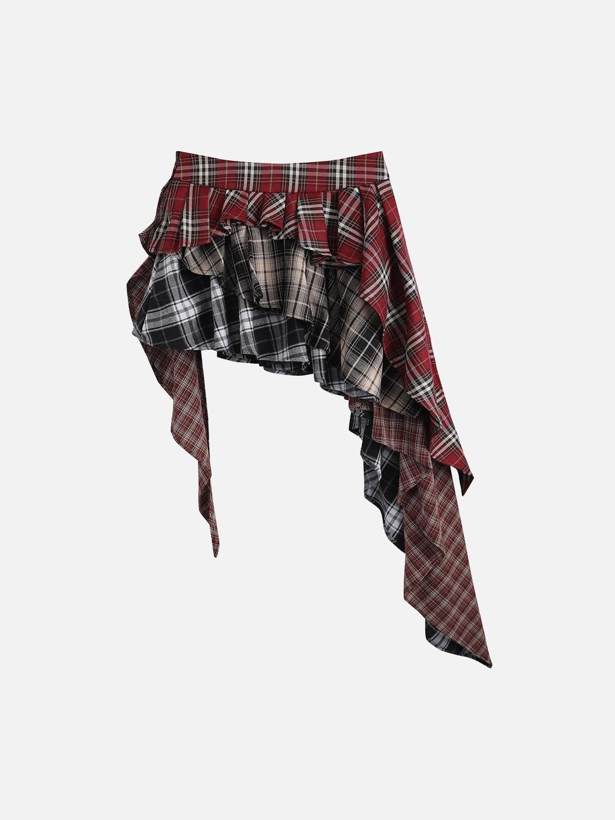 Aelfric Eden Multi Color Plaid Skirt