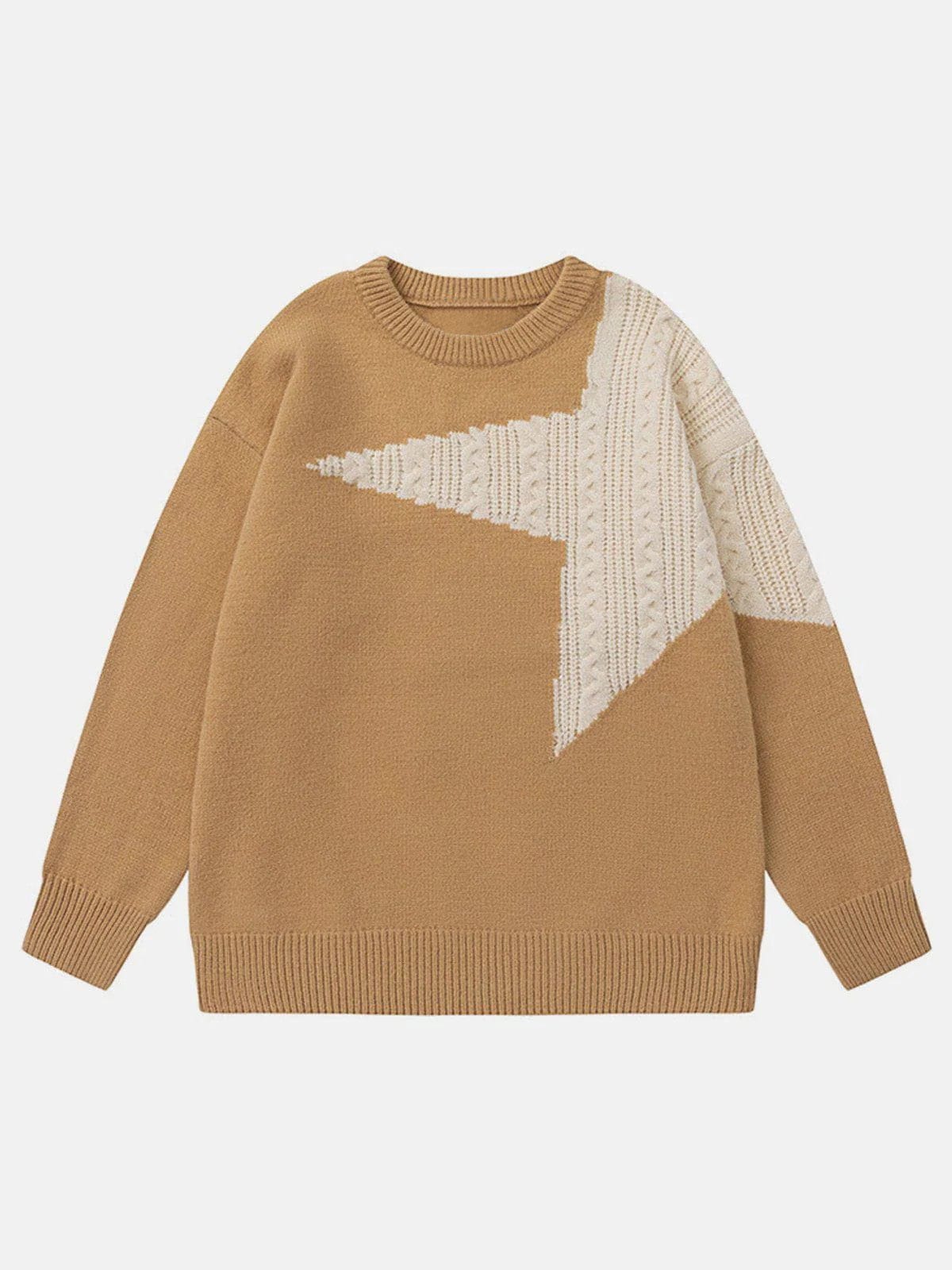 Star Patchwork Sweater