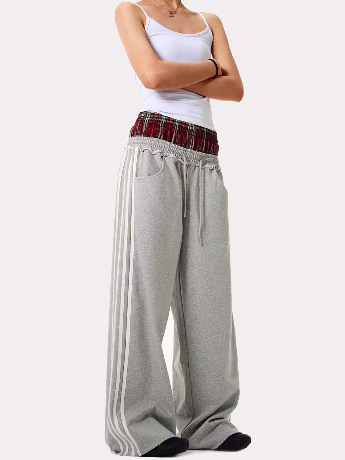 Aelfric Eden Plaid Patchwork Sweatpants