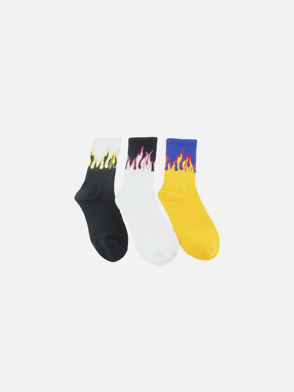 Flame Print Socks