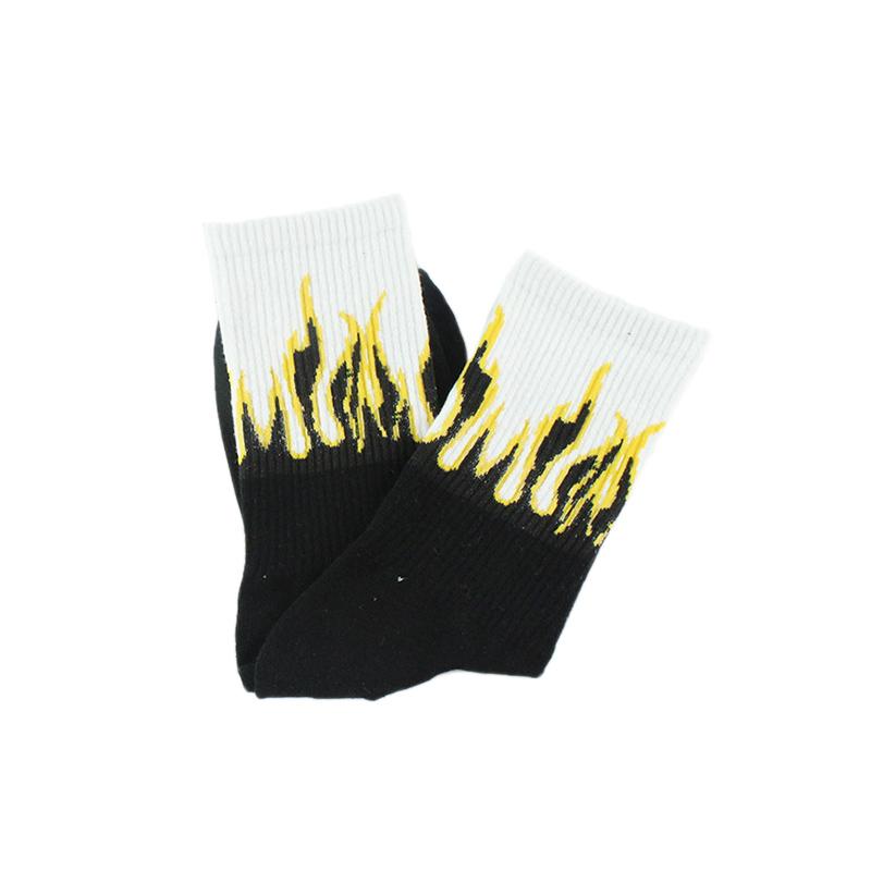 Flame Print Socks