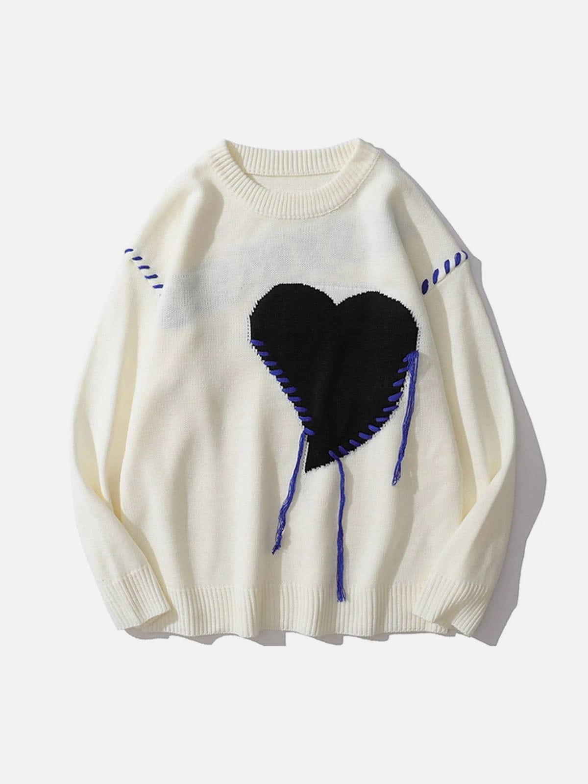 Love Embroidered Sweater