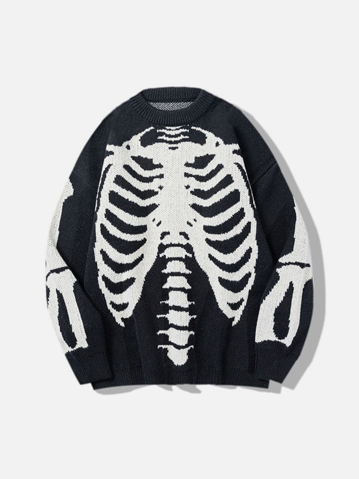 Skeleton Graphic Knit Sweater