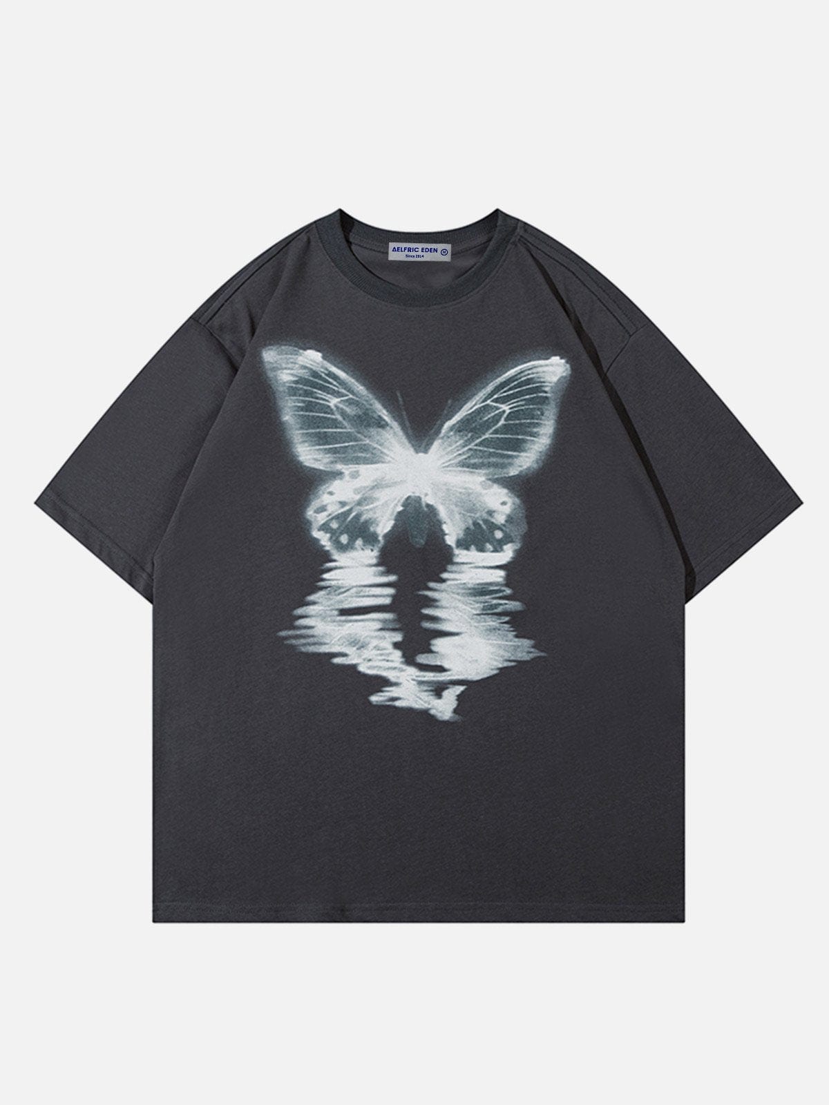 Butterfly Inverted Image Print Tee