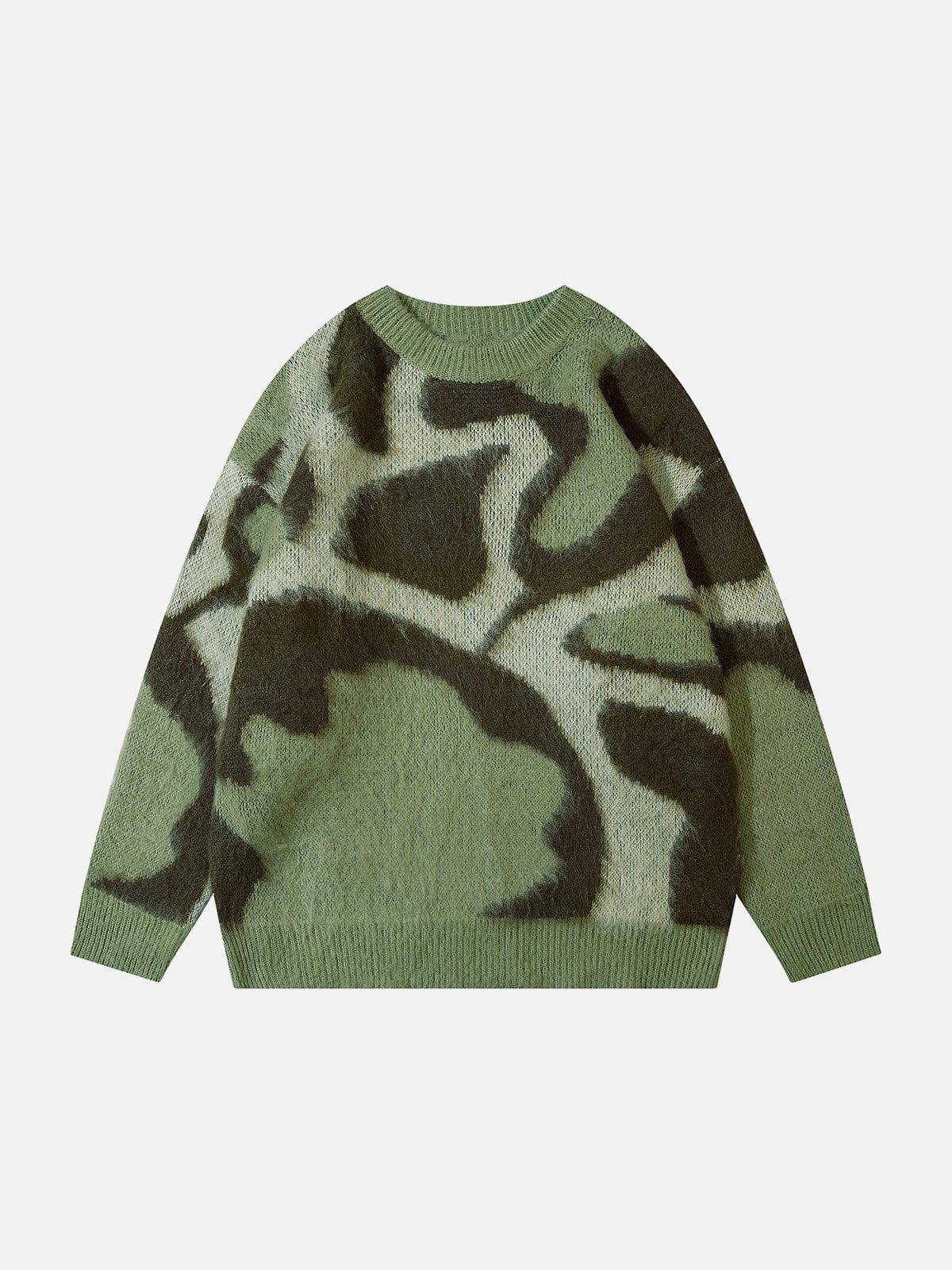 Irregular Color Contrast Sweater