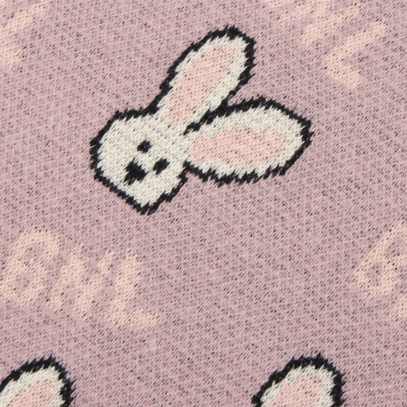 Cartoon Rabbit Head Print Knit Vest