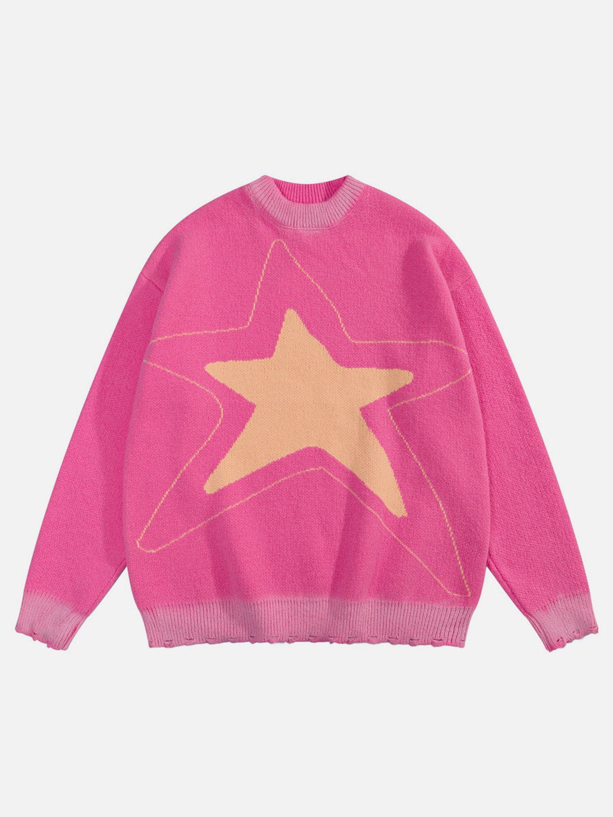 Shining Star Patchwork Sweater