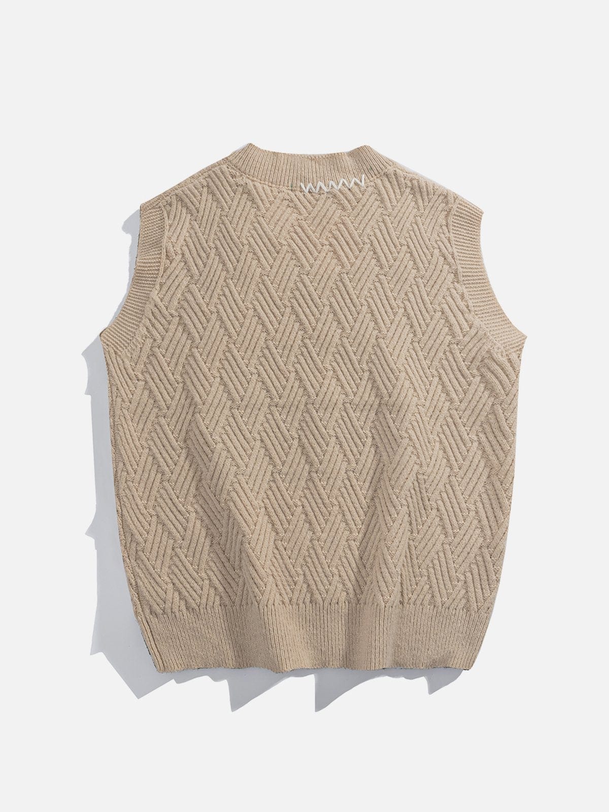 Letters Embroidery Sweater Vest