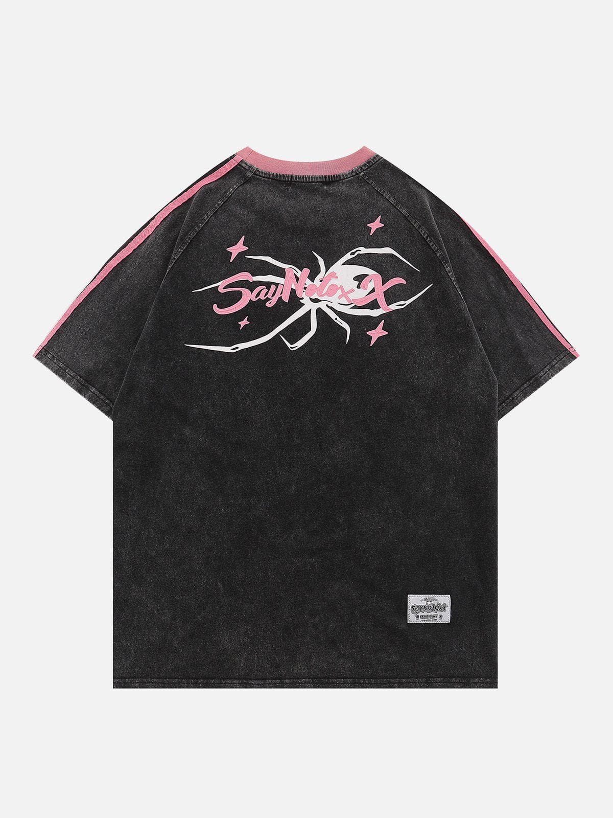 Spider Print Washed Tee