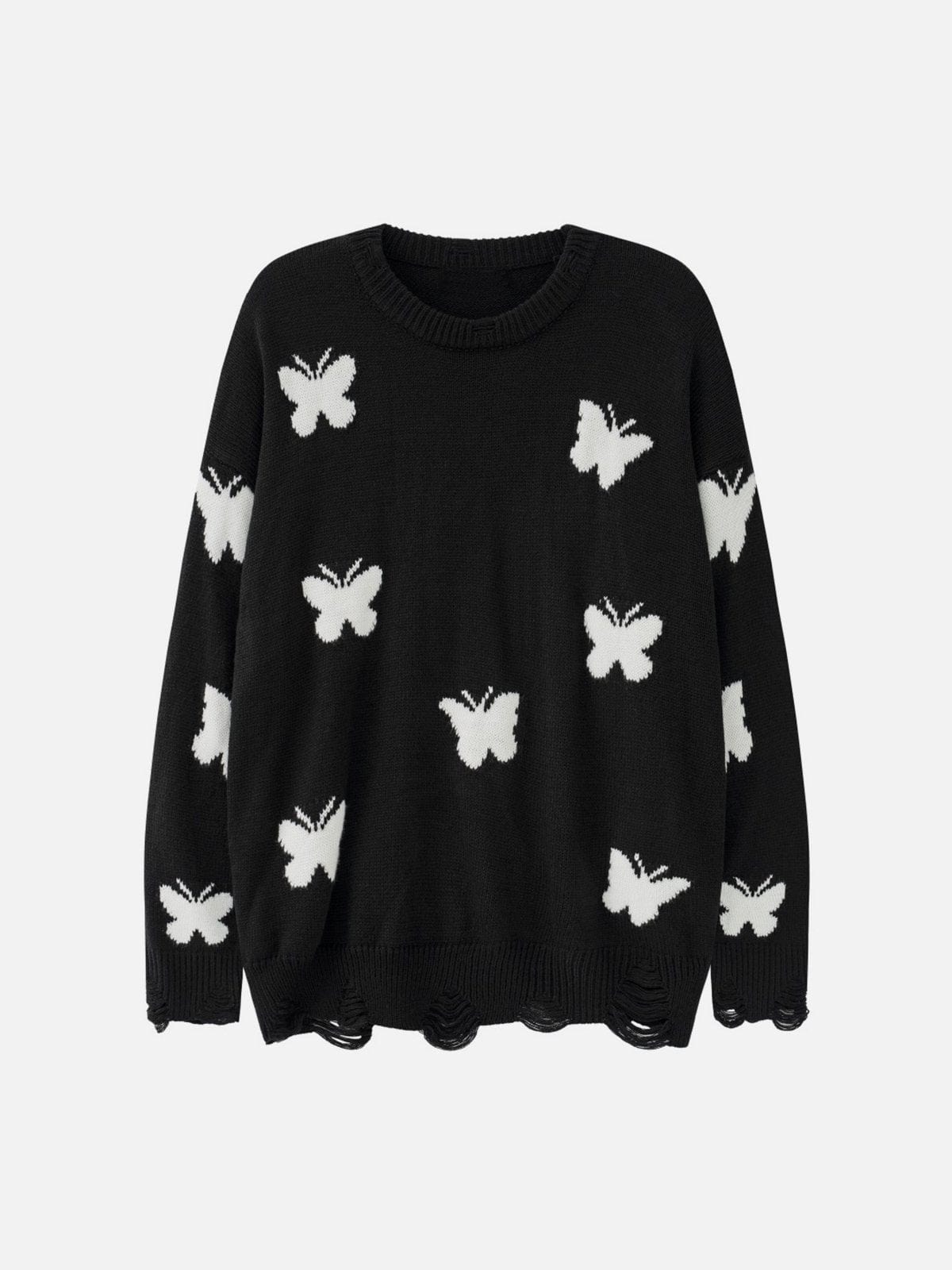 Full Print Butterfly Sweater