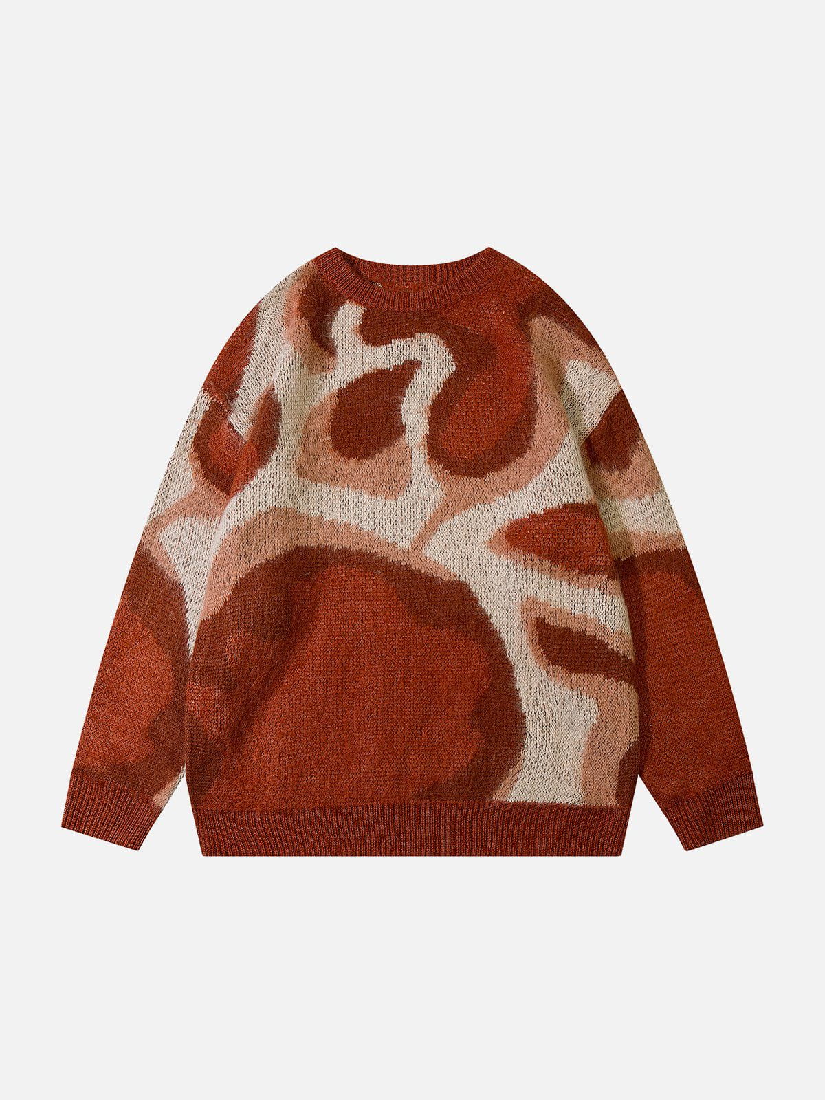 Irregular Color Contrast Sweater